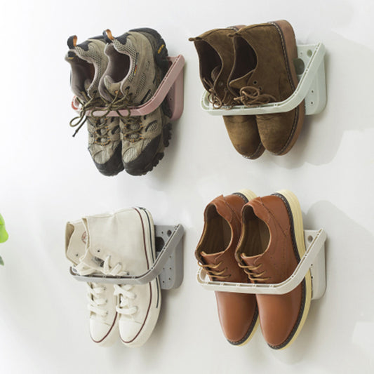 Étagère à chaussures murale en trois dimensions pour la maison, rangement pour pantoufles, talons hauts, chaussures de sport