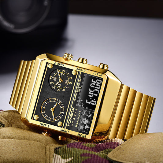 Montre électronique à quartz pour homme, multifonction, sport, étanche