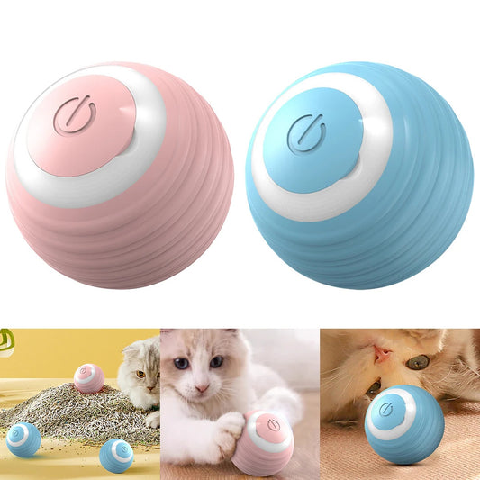 Balle roulante rebondissante à mouvement automatique, jouet intelligent pour chat, jouet pour chaton auto-mobile pour chat d'intérieur