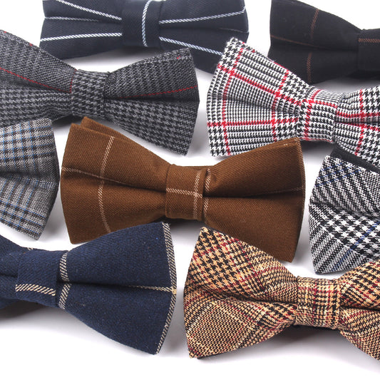 Nœud papillon double pour gentleman de mode britannique