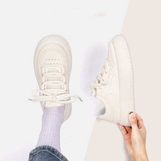 Chaussures de planche à semelle épaisse simples et assorties pour femmes