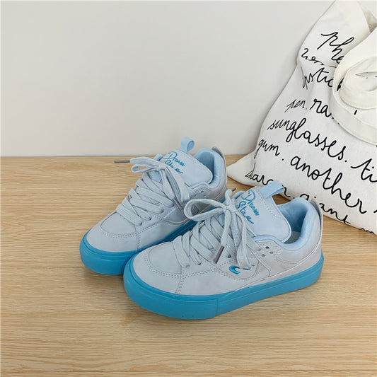 Chaussures polyvalentes en toile à languette épaisse pour femmes