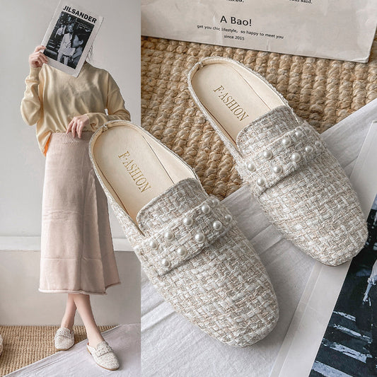 Sandales plates d'extérieur pour femmes, non estivales, à la mode