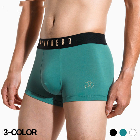 Boxer pour homme en fibre de bambou, doux et respirant