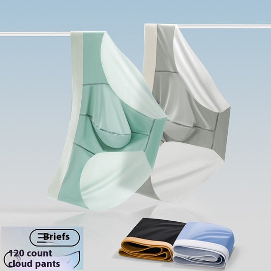 Slip sans coutures en soie glacée pour homme, sensation chair, style sport