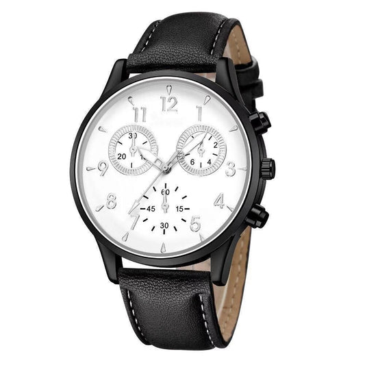Montre-bracelet à trois cadrans pour homme