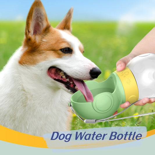 Bouteille d'eau portable pour chien, abreuvoir de voyage anti-fuite pour animaux de compagnie, bol pour chien, nourriture, fontaine pour chat, bouteille d'eau pour promenade en plein air, mangeoire pour chiens