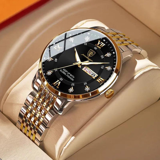 Nouvelle montre homme étanche avec calendrier lumineux